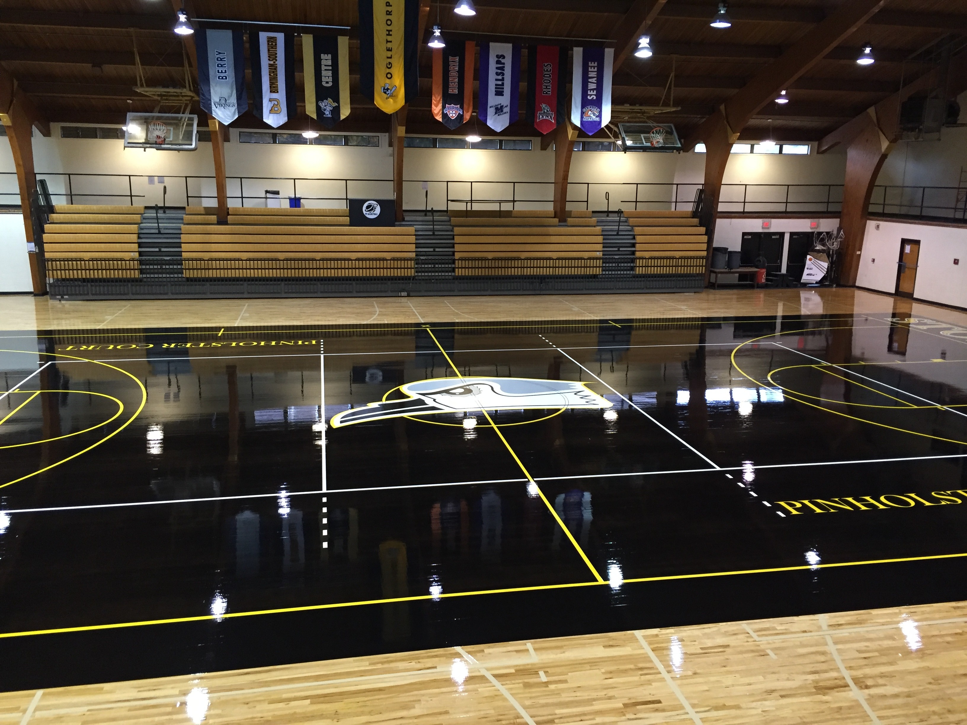 Oglethorpe Athletics Introduces "Blacktop" Court in Dorough Field House -  The Source