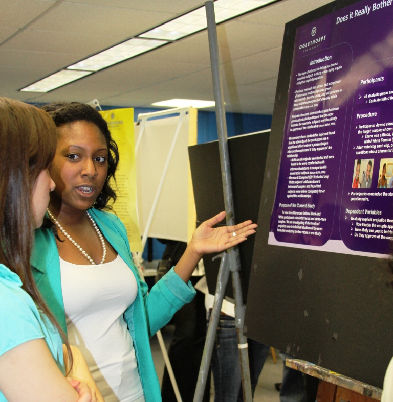 Allyson Terry '14 presents her psychology research