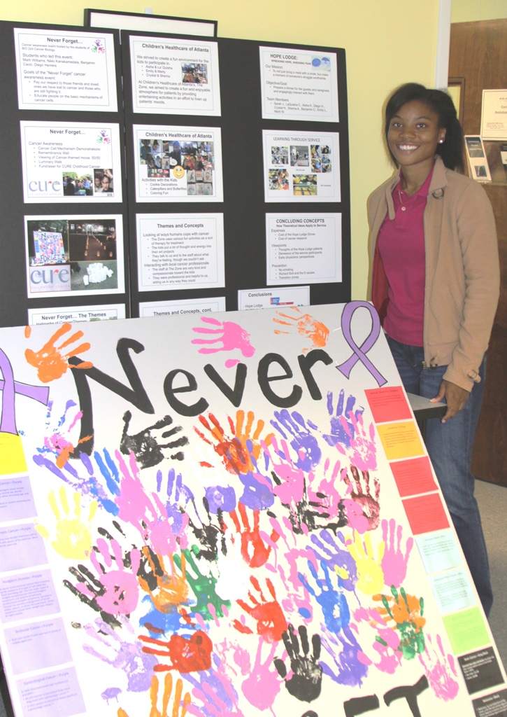 Cancer Biology students also hosted a cancer awareness event that was featured on Cure Childhood Cancer's website.