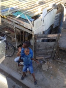 Children in the Sir Lowry's township of Cape Town