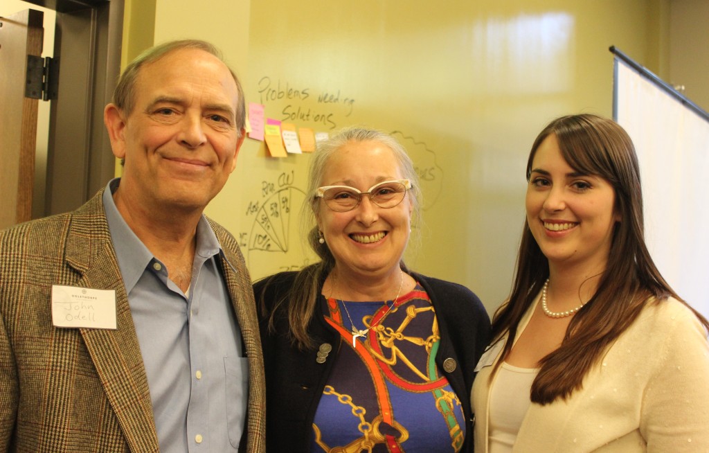 Kinko's founding partners John and Annie Odell with their daughter Katie Odell, a 2012 Oglethorpe graduate.