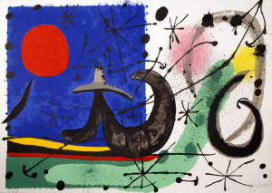 Joan Miró (1893-1983) The Lizzard with Golden Feathers
