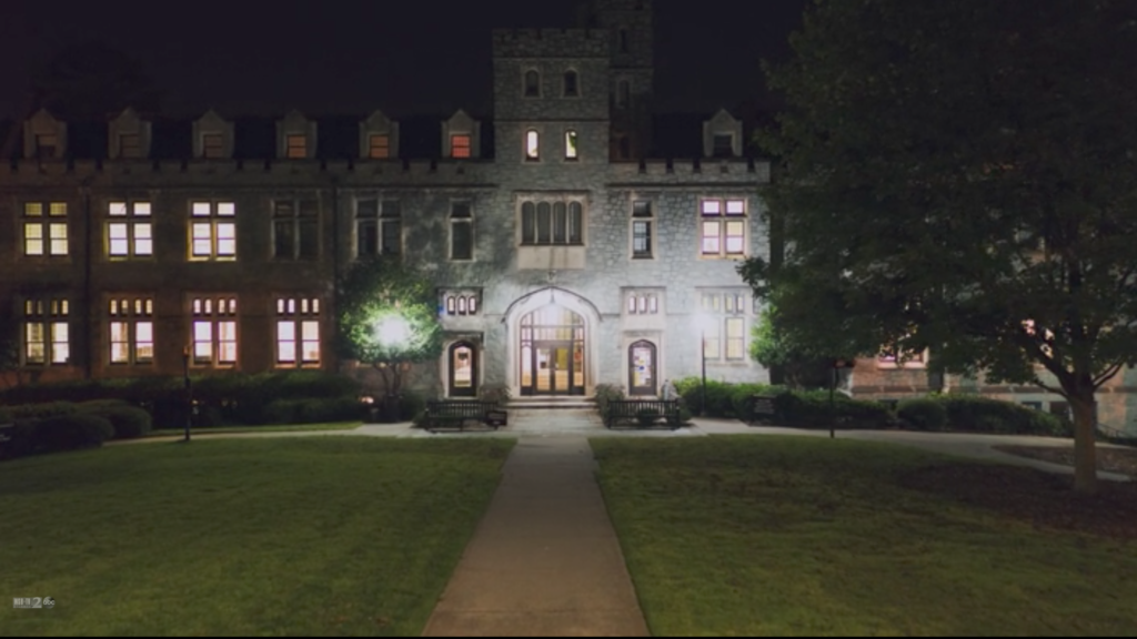 weltner library at night