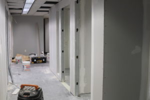Construction progress on the new Counseling Center