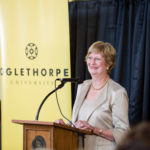 Belle Turner Lynch speaks at an Oglethorpe event