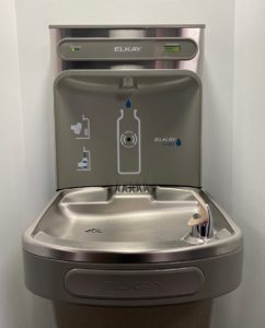 A water refill station