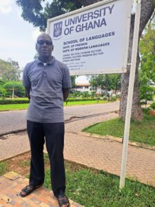 Dr. Chandler at the University of Ghana’s Modern Language Department